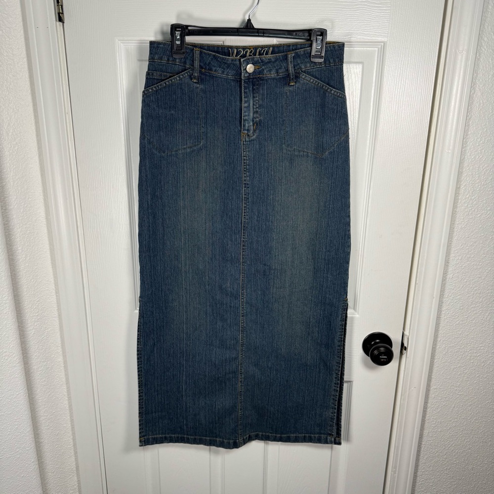 Vintage Y2BLU‎ Denim Maxi Skirt